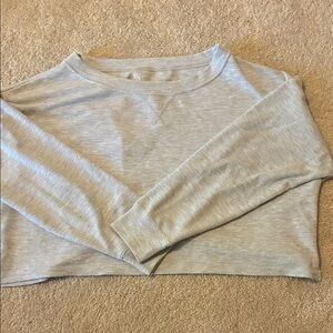 Gilly Hicks Waffle Knit Gray Top